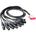 Photo of Mogami GOLD-DB25-XLRF-05 DB25 D-SUB to XLRF 8 Channel Snake Cable - 5 Foot - Black