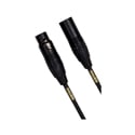 Mogami GOLDSTUDIO XLR Male to XLR Female Miniature Studio Microphone Cable - 2 Foot - Black