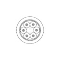 Photo of Mogami W2880 6 Conductor 33AWG Ultra Flexible Miniature Cable - 1000 Ft. Roll