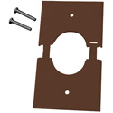 Photo of Midlite 1GSPBR Single Gang Splitport Plate - Brown