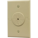 Photo of Single Gang Splitport Plus Cable Pass Through Plate with Grommet - Ivory