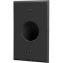 Midlite 1GSRBK Splitport Recessed Wall Plate - Black