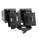 Photo of Midlite 2A46-B Decor Recessed In-Wall HDTV Power Solution Receptacle Kit - Black