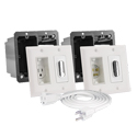 Photo of Midlite 2A46-W Decor Recessed In-Wall HDTV Power Solution Receptacle Kit - White