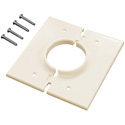 Photo of Midlite 2GSAL Double Gang Splitport Plate - Almond