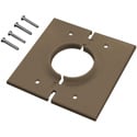 Midlite 2GSBR Double Gang Splitport Plate - Brown