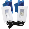 MidLite A46 In-Wall TVPower Solution Kit White