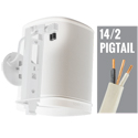 Midlite C7HSA1-W-WIP-15 Double-Gang Wall Mount & Hidden Power for SONOS One/One SL with Interconnect - White - 15 Foot