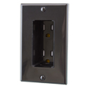 Midlite DDR12515-BK Single-Gang Tamper-Resistant Discreet Decor Recessed Power Outlet - Black