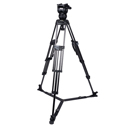 Photo of Miller 3716 CX2 (1090) 75 Sprinter II 2-ST Carbon Fiber Tripod (1620G) Ground Spreader (470) Pan Handle (679) Soft Case