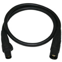 Photo of Milspec D1152050BK 50 Foot Type W 2/0 Cordset with 400A Camlock Black (Black Cable)