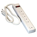 Milspec D155200WT 6 Outlet Power Strip with 3 Foot Cord - White