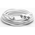 Photo of Milspec D15613010 ProPower Tri-Tap Cordset 12/3 AC Extension Cord - White - 10 Foot