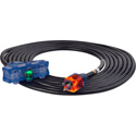 Milspec D17228025 ProGlo Tri-Tap 12/3 AC Extension Cord w/CGM Black - 25 Foot