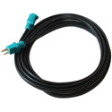 Milspec D19005540 Ultra-Premium Convention Center 12/3 FLAT Extension Cord - Black/Blue - 15 Foot