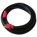 Milspec D19005541 Ultra-Premium Convention Center 12/3 FLAT Extension Cord - Black/Red - 25 Foot