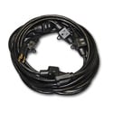 Milspec D19006340 Multi-Outlet 14/3 AC Distribution Extension Cord Black 52.5 Foot