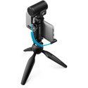 Sennheiser MKE 200 Mobile Kit Includes MKE 200 Directional On-Camera Mic/Smartphone Clamp & Manfrotto PIXI Mini Tripod
