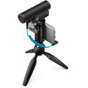 Sennheiser MKE 400 Mobile Kit Includes MKE 400 Compact Shotgun Microphone/Smartphone Clamp & Manfrotto PIXI Mini Tripod