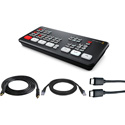 Photo of Blackmagic Design SWATEMMINI ATEM Mini Live Production Switcher Kit with HDMI/USB/CAT5 Cables for Mac