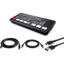 Photo of Blackmagic Design SWATEMMINI ATEM Mini Live Production Switcher Kit with HDMI/USB/CAT5 Cables for PC