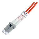 Photo of Camplex MMD62-LC-LC Premium Bend Tolerant OM1 Multimode Duplex LC Fiber Patch Cable - Orange - 100 Meter