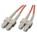 Photo of Camplex MMD62-SC-SC-003 62/125 Fiber Optic Patch Cable OM1 Multimode Duplex SC to SC - Orange - 3 Meter
