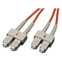 Photo of Camplex Premium Bend Tolerant Fiber Patch Cable OM1 Multimode Duplex SC to SC - Orange - 3 Meter