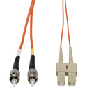 Photo of Camplex MMD62-ST-SC-003 Premium Bend Tolerant Fiber Patch Cable OM1 Multimode Duplex ST to SC - Orange - 3 Meter