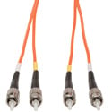 Camplex MMD62-ST-ST-001 62/125 Fiber Optic Patch Cable OM1 Multimode Duplex ST to ST - Orange - 1 Meter