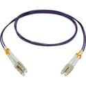 Camplex MMDM4-LC-LC-001 OM4 Premium Bend Tolerant Multimode Duplex LC to LC Fiber Patch Cable - Purple - 1 Meter