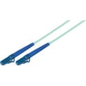 Camplex MMS50-LC-LC-001 Premium Bend Tolerant Fiber Patch Cable OM3 Multimode Simplex LC to LC - Aqua - 1 Meter