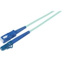Camplex Premium Bend Tolerant Fiber Patch Cable OM3 Multimode Simplex LC to SC - Aqua - 1 Meter