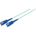 Camplex Premium Bend Tolerant Fiber Patch Cable OM3 Multimode Simplex SC to SC - Aqua - 1 Meter