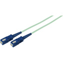Photo of Camplex MMS50-SC-SC-003 Premium Bend Tolerant Fiber Patch Cable OM3 Multimode Simplex SC to SC - Aqua - 3 Meter