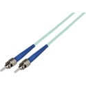 Camplex Premium Bend Tolerant Fiber Patch Cable OM3 Multimode Simplex ST to ST - Aqua - 5 Meter