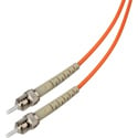 Camplex MMS62-ST-ST-001 Premium Bend Tolerant Fiber Patch Cable OM1 Multimode Simplex ST to ST - Orange - 1 Meter