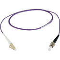 Camplex MMSM4-LC-ST-002 OM4 Premium Bend Tolerant Multimode Simplex LC to ST Fiber Patch Cable - Purple - 2 Meter