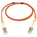 Camplex MMXD62-LC-LC-001 OM1 Bend Tolerant Multimode Duplex LC to LC Armored Fiber Patch Cable - Orange - 1 Meter