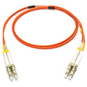 Photo of Camplex OM1 Bend Tolerant Multimode Duplex LC to LC Armored Fiber Patch Cable - Orange - 1 Meter