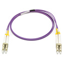 Photo of Camplex MMXDM4-LC-LC-001 OM4 Bend Tolerant Multimode Duplex LC to LC Armored Fiber Patch Cable - Purple - 1 Meter