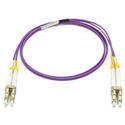 Photo of Camplex MMXDM4-LC-LC-003 OM4 Bend Tolerant Multimode Duplex LC to LC Armored Fiber Patch Cable - Purple - 3 Meter