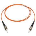 Photo of Camplex MMXS62-ST-ST-005 OM1 Bend Tolerant Multimode Simplex ST to ST Armored Fiber Patch Cable - Orange - 5 Meter