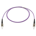 Photo of Camplex MMXSM4-ST-ST OM4 Bend Tolerant Multimode Simplex ST to ST Armored Fiber Patch Cable - Purple - 2 Meter