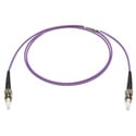 Photo of Camplex MMXSM4-ST-ST OM4 Bend Tolerant Multimode Simplex ST to ST Armored Fiber Patch Cable - Purple - 5 Meter