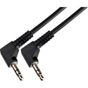 Photo of MPSRA-MPSRA-10 Audio Cable Sony Style Wireless Balanced Right-Angle 3.5mm TRS Male to Male - 10 Foot
