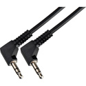 Photo of Connect MPSRA-MPSRA-3 Audio Cable Sony Style Wireless Balanced Right-Angle 3.5mm TRS Male to Male - 3 Foot