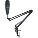 Marantz Pod Pack 1 USB Condenser Microphone with Fully-Adjustable Suspension Boom Arm and Cable