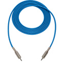 Photo of Sescom MSC1.5MMBE Audio Cable Mogami Neglex Quad 3.5mm TS Male to 3.5mm TS Mono Male Blue - 1.5 Foot
