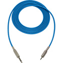Photo of Sescom MSC1.5SMZBE Audio Cable Mogami Neglex Quad 1/4 TS Mono Male to 3.5mm TRS Balanced Male Blue - 1.5 Foot